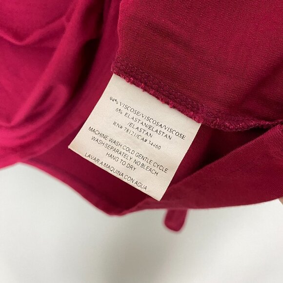 Eileen Fisher Long Sleeve Shirt Stretchy Jersey Knit Womens Large - Picture 5 of 8